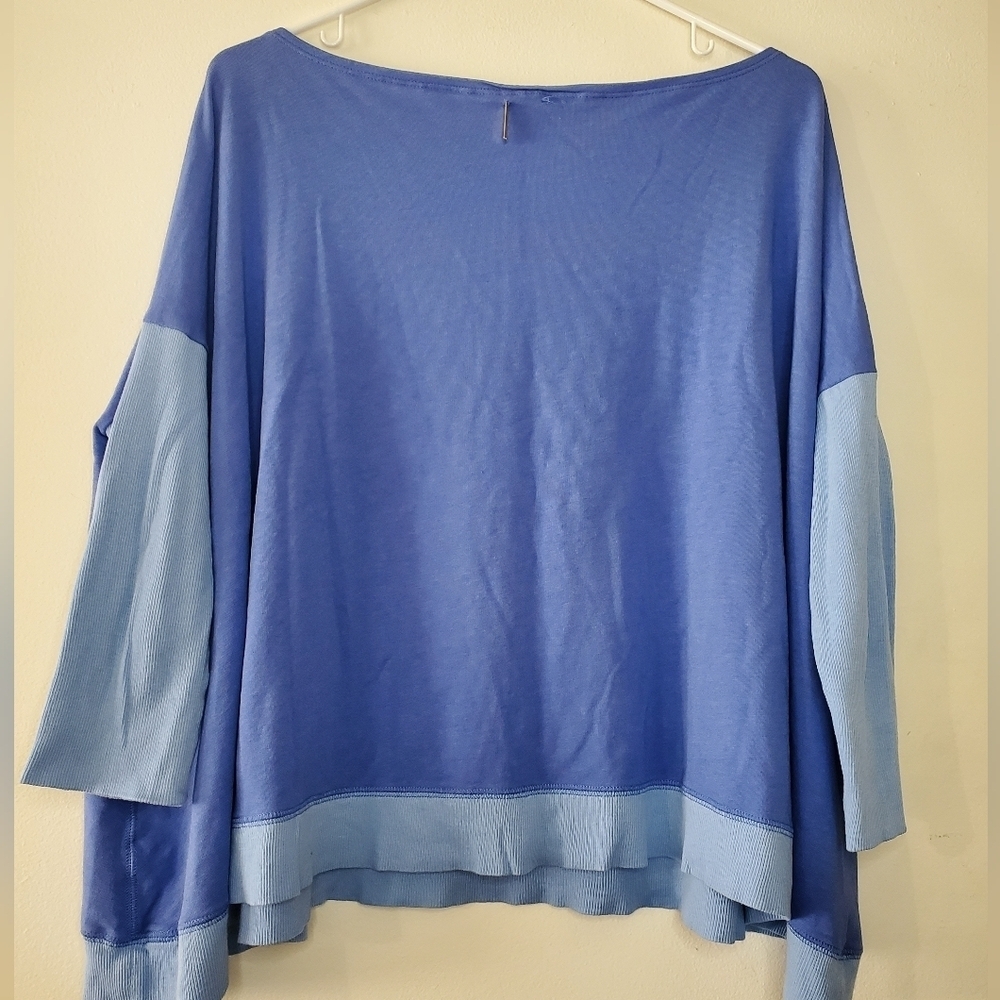 Lilly Pulitzer Two Toned Boxy Oversized Top Size Small/Medium Lagenlook Flowy - Picture 8 of 15